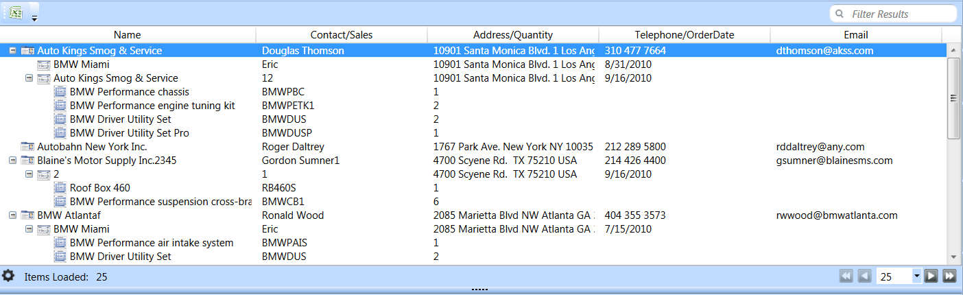 Multi-module Tree View